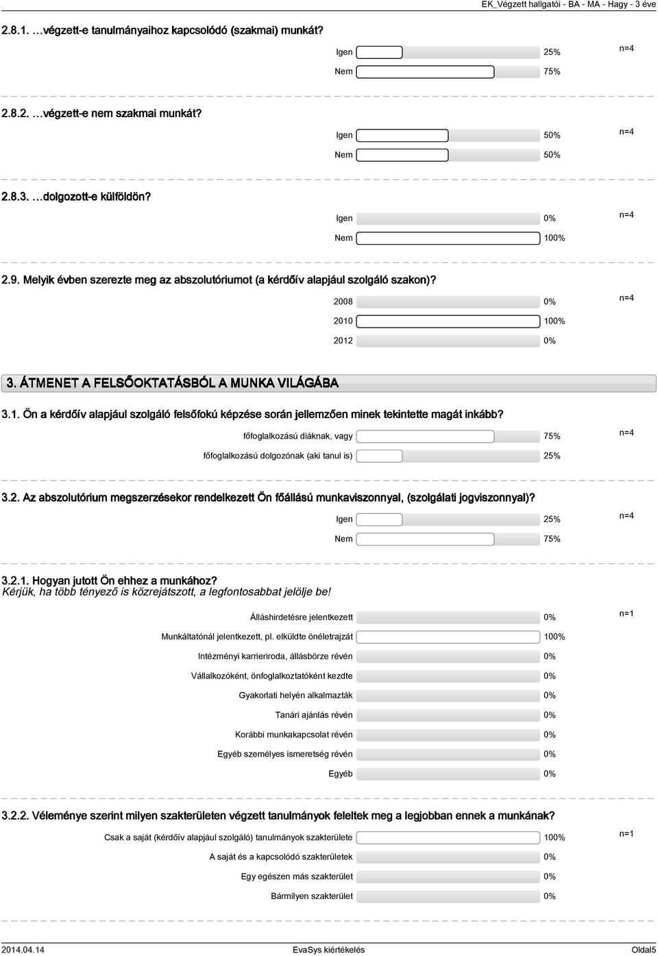 . Ön a kérdőív alapjául szolgáló felsőfokú képzése során jellemzően minek tekintette magát inkább? főfoglalkozású diáknak, vagy 7% főfoglalkozású dolgozónak (aki tanul is).