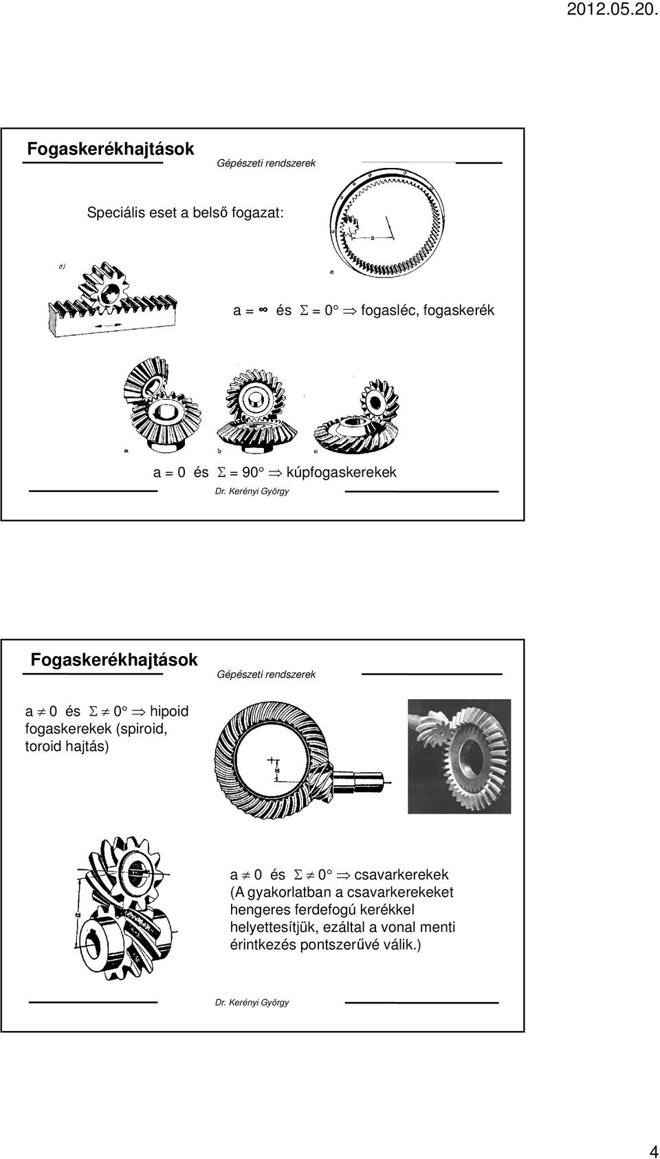 toroid hajtás) a 0 és 0 csavarkerekek (A gyakorlatban a csavarkerekeket hengeres