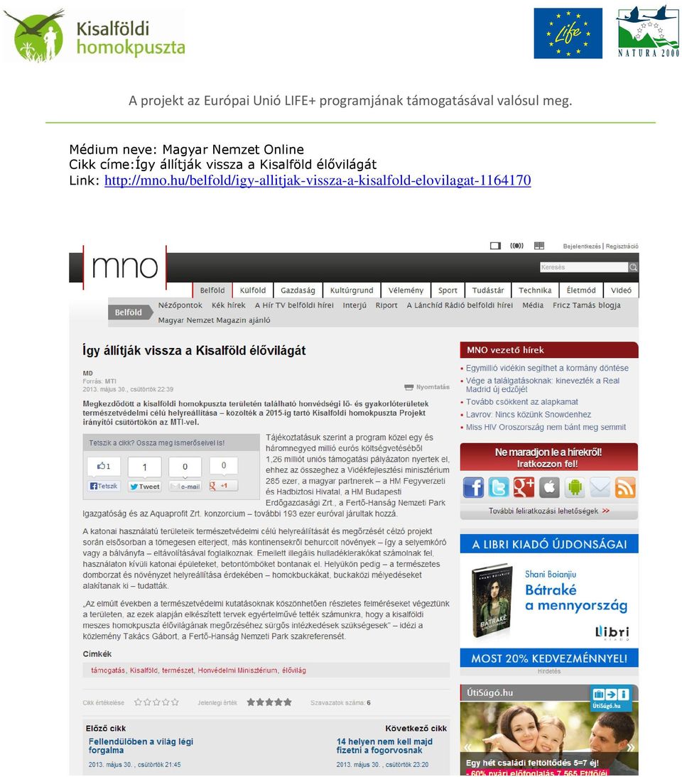 élővilágát Link: http://mno.