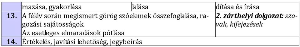 ragozási sajátosságok 2.