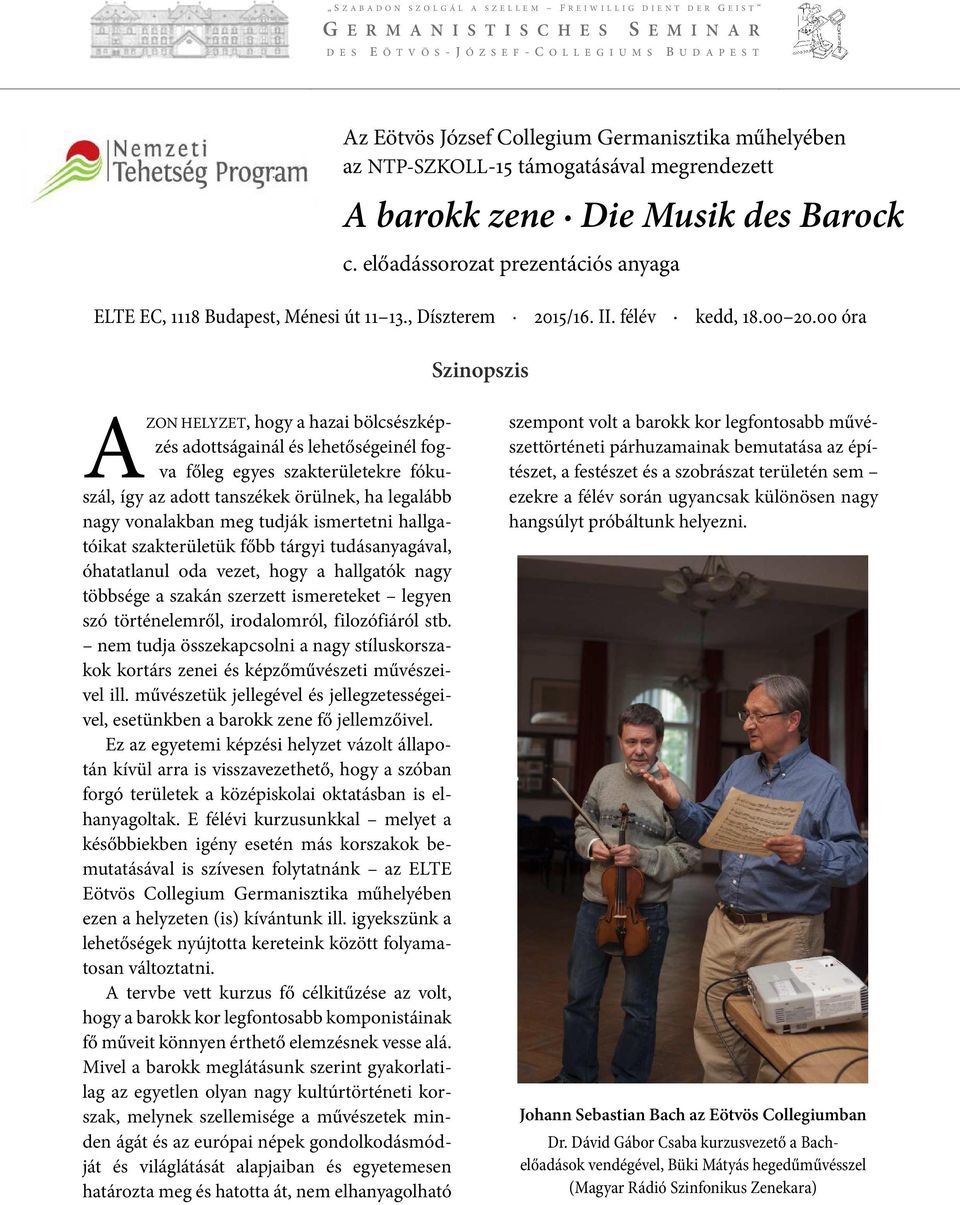 A barokk zene Die Musik des Barock - PDF Free Download
