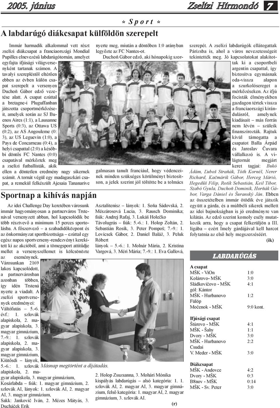A csapat ezúttal a bretagne-i Pluguffanban játszotta csoportmérkőzéseit, amelyek során az SJ Buenos Aires (1:1), a Lausanne Sports (0:3), az Ottawa US (0:2), az AS Angouleme (0: 3), az US Leguevin