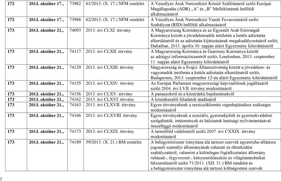 törvény A Magyarország Kormánya és az Egyesült Arab Emírségek Kormánya között a jövedelemadók területén a kettős adóztatás elkerüléséről és az adóztatás kijátszásának megakadályozásáról szóló,