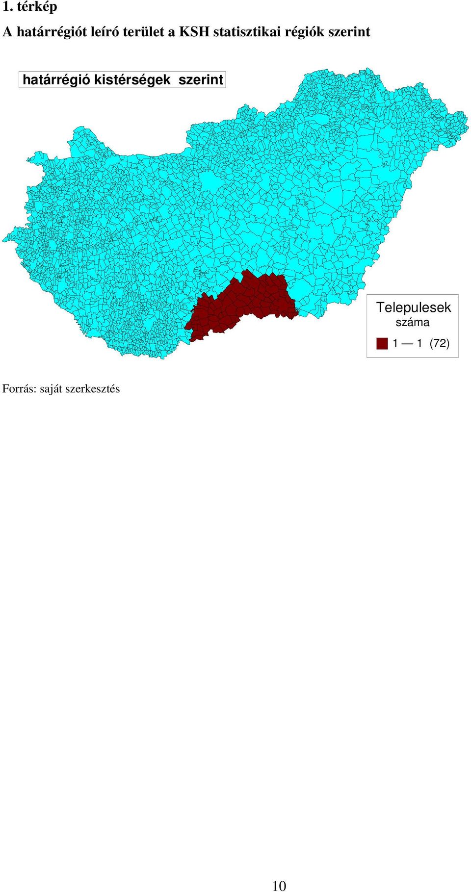 határrégió kistérségek szerint