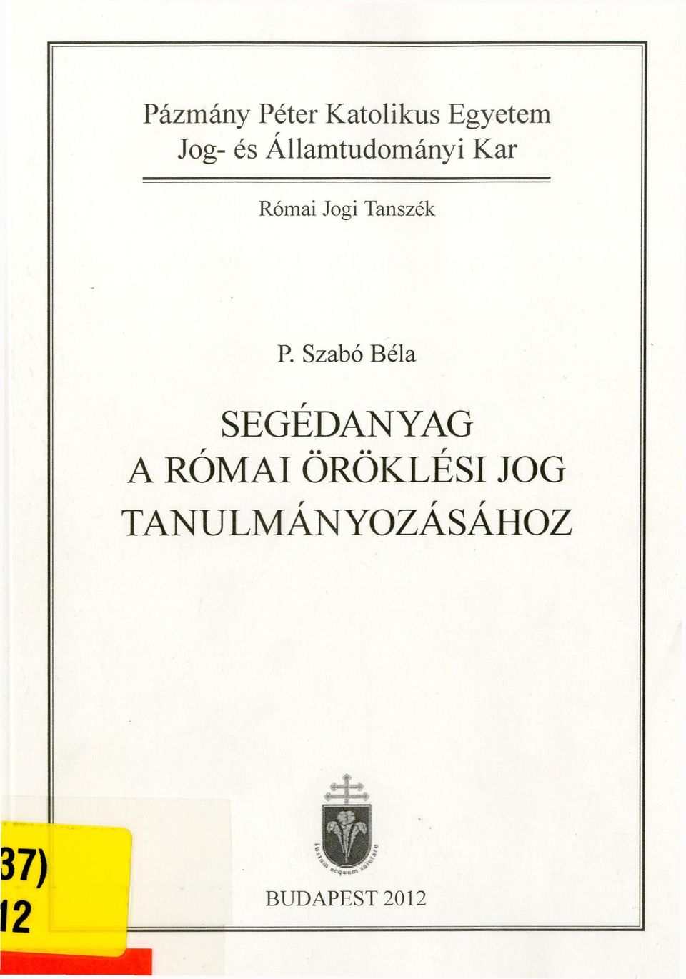 Tanszék P.