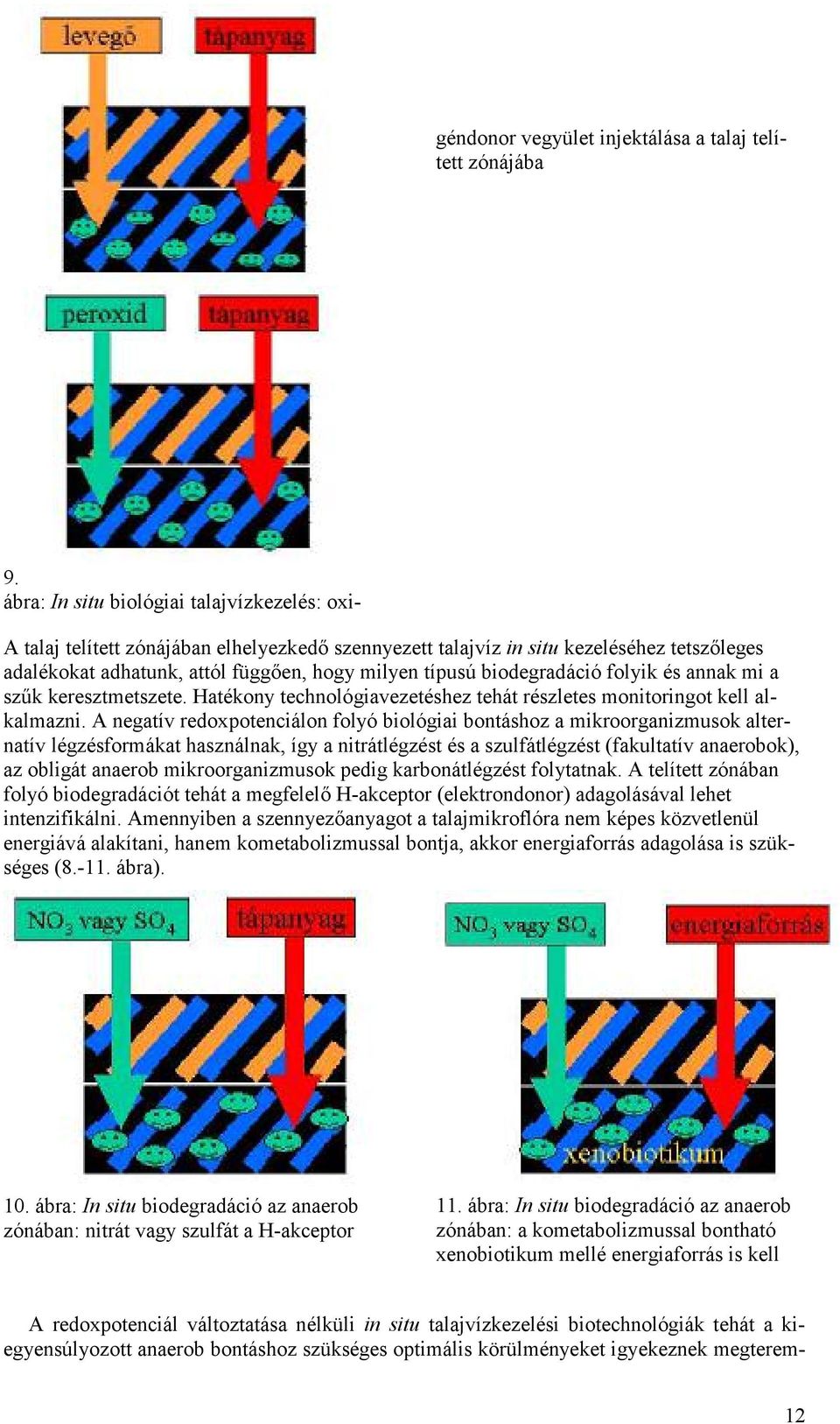 biodegradáció folyik és annak mi a sz6k keresztmetszete. Hatékony technológiavezetéshez tehát részletes monitoringot kell alkalmazni.