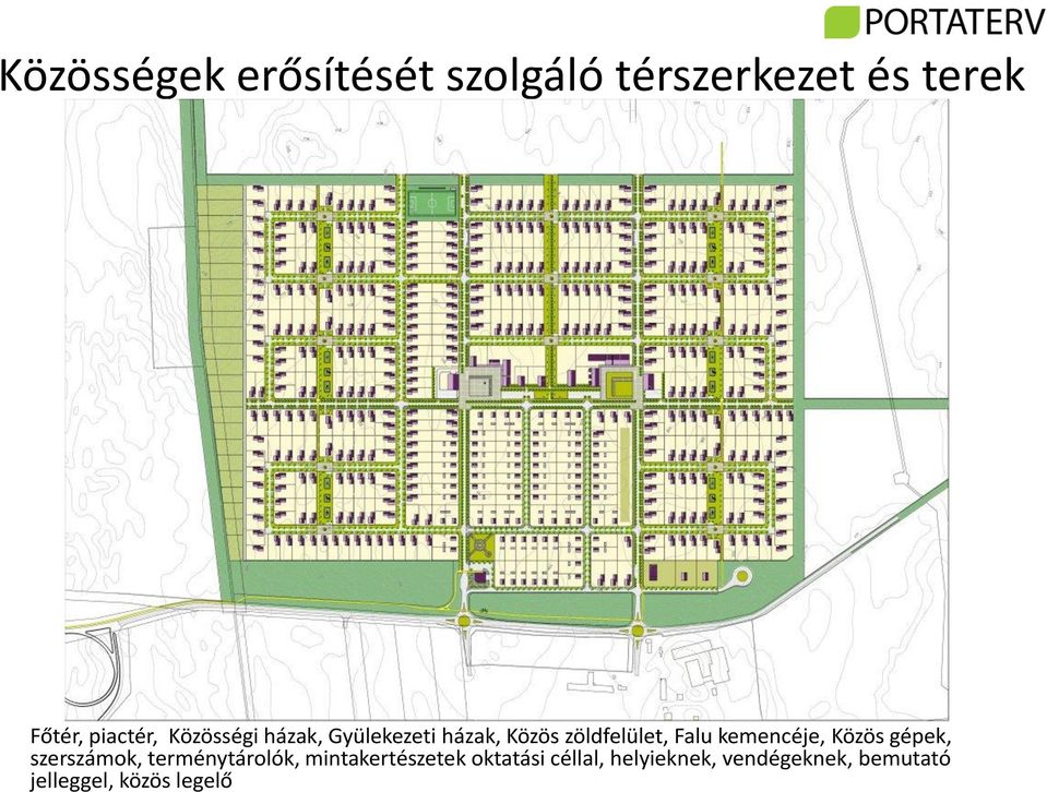 Falu kemencéje, Közös gépek, szerszámok, terménytárolók,