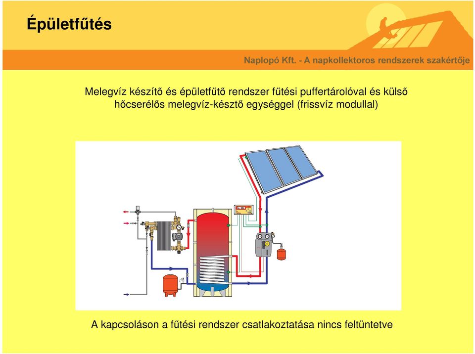 melegvíz-késztő egységgel (frissvíz modullal) A