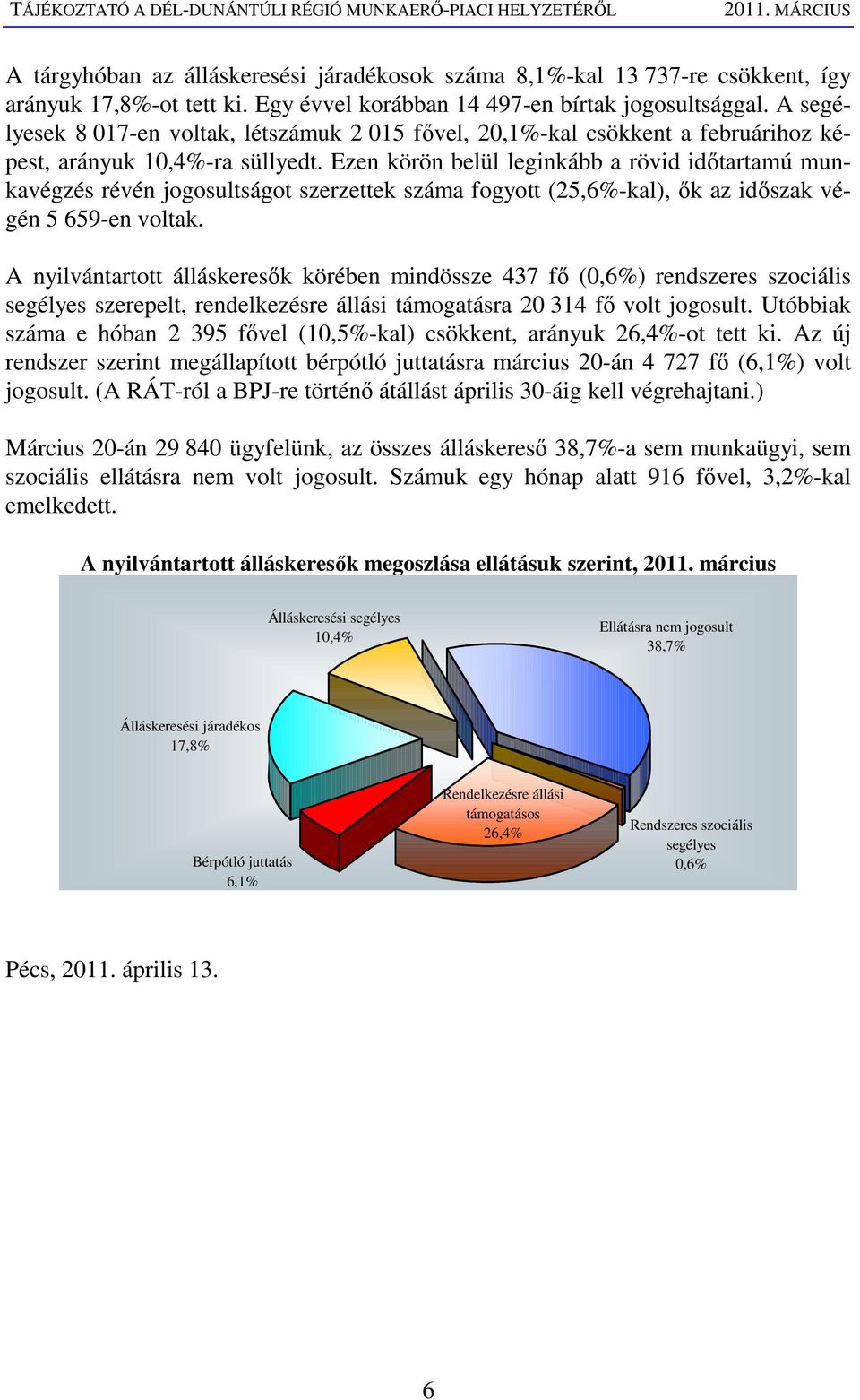Ezen körön belül leginkább a rövid idıtartamú munkavégzés révén jogosultságot szerzettek száma fogyott (25,6%-kal), ık az idıszak végén 5 659-en voltak.