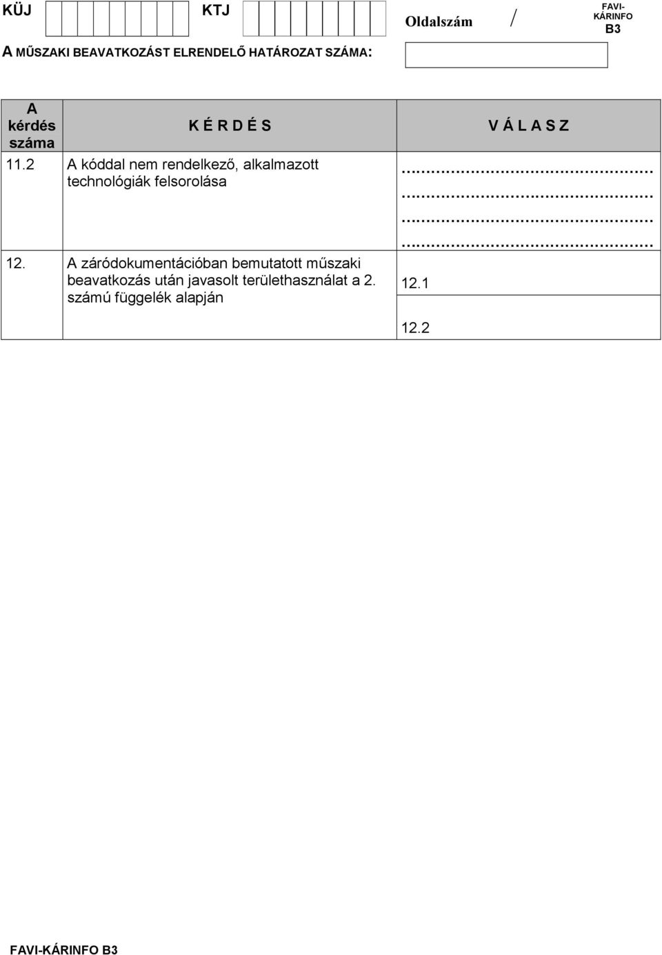 záródokumentációban bemutatott mőszaki
