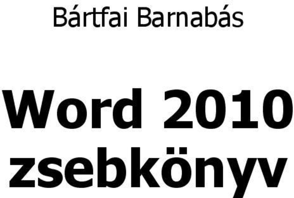 Word 2010