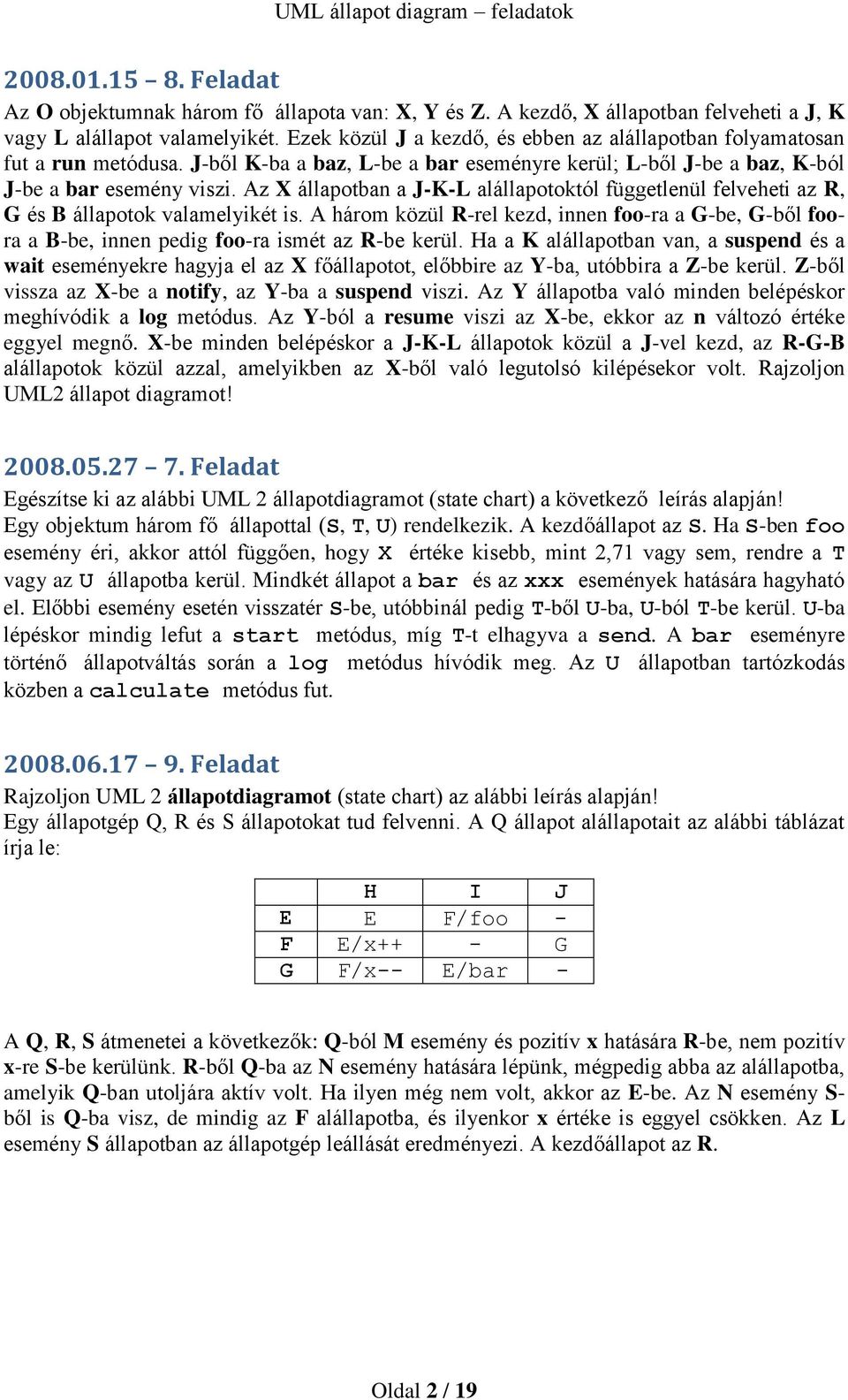Az X állapotban a J-K-L alállapotoktól függetlenül felveheti az R, G és B állapotok valamelyikét is.