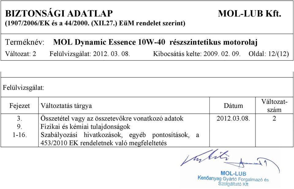 Összetétel vagy az összetevőkre vonatkozó adatok 2012.03.08. 2 9.