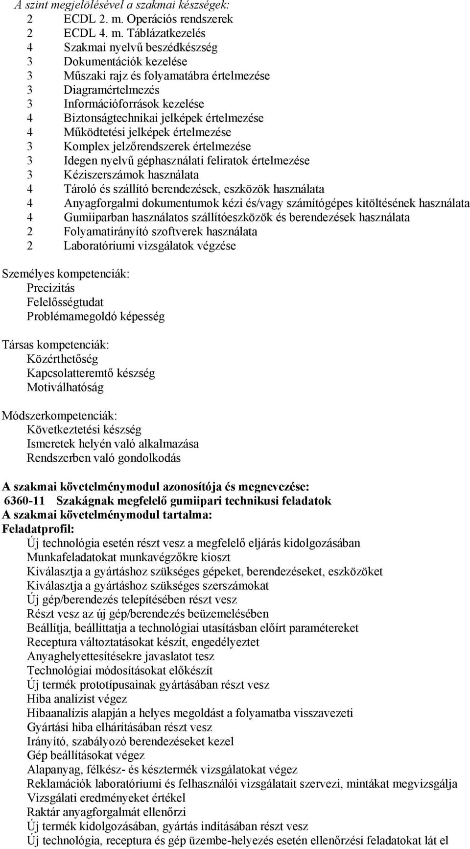 Operációs rendszerek 2 ECDL 4. m.