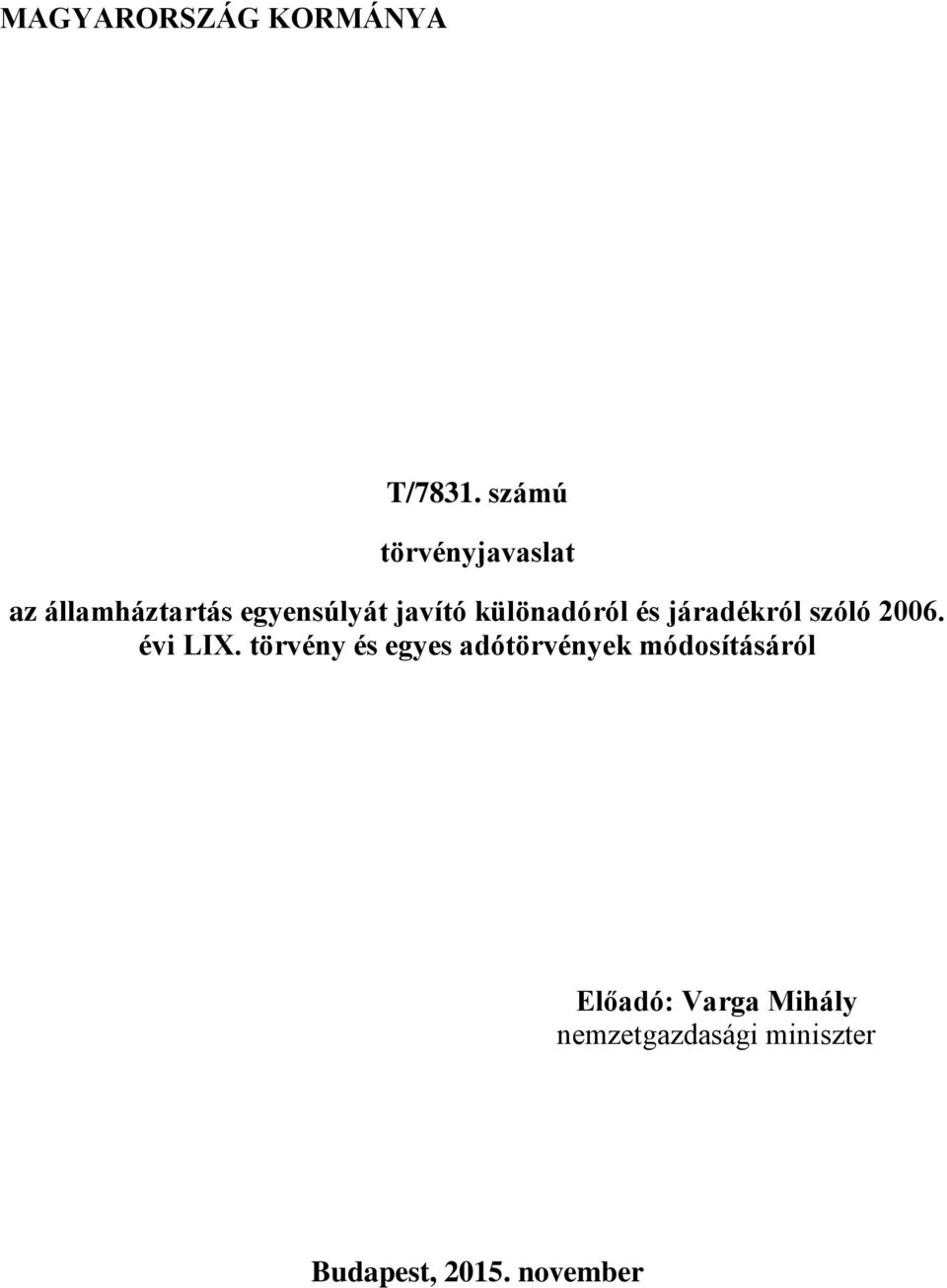 különadóról és járadékról szóló 2006. évi LIX.
