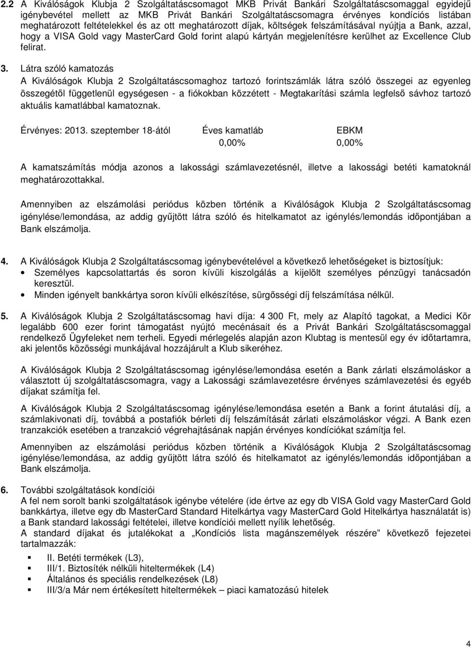 Excellence Club felirat. 3.