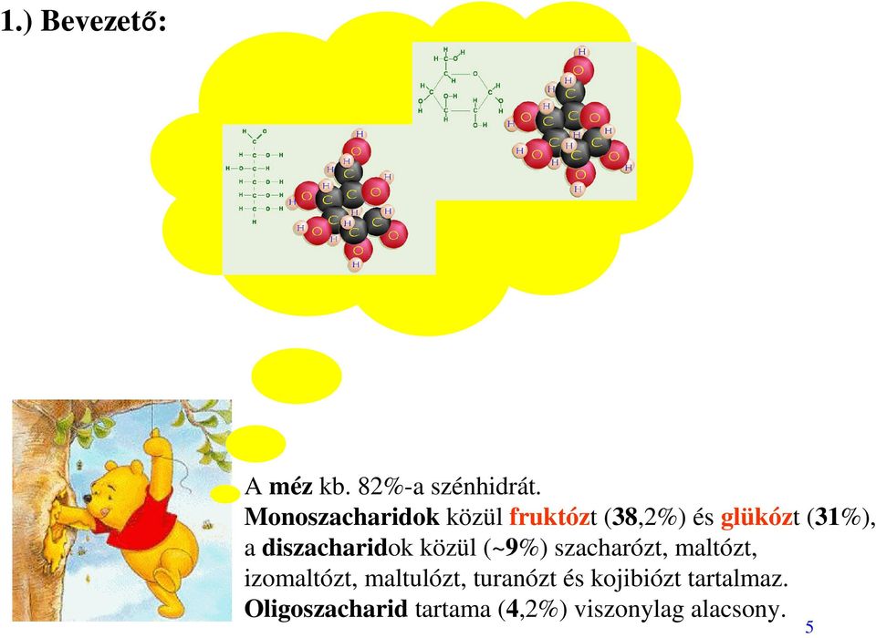 diszacharidok közül (~9%) szacharózt, maltózt, izomaltózt,