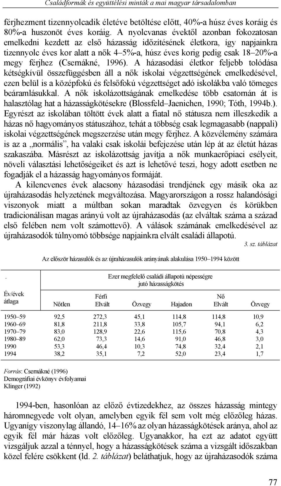 férjhez (Csernákné, 1996).