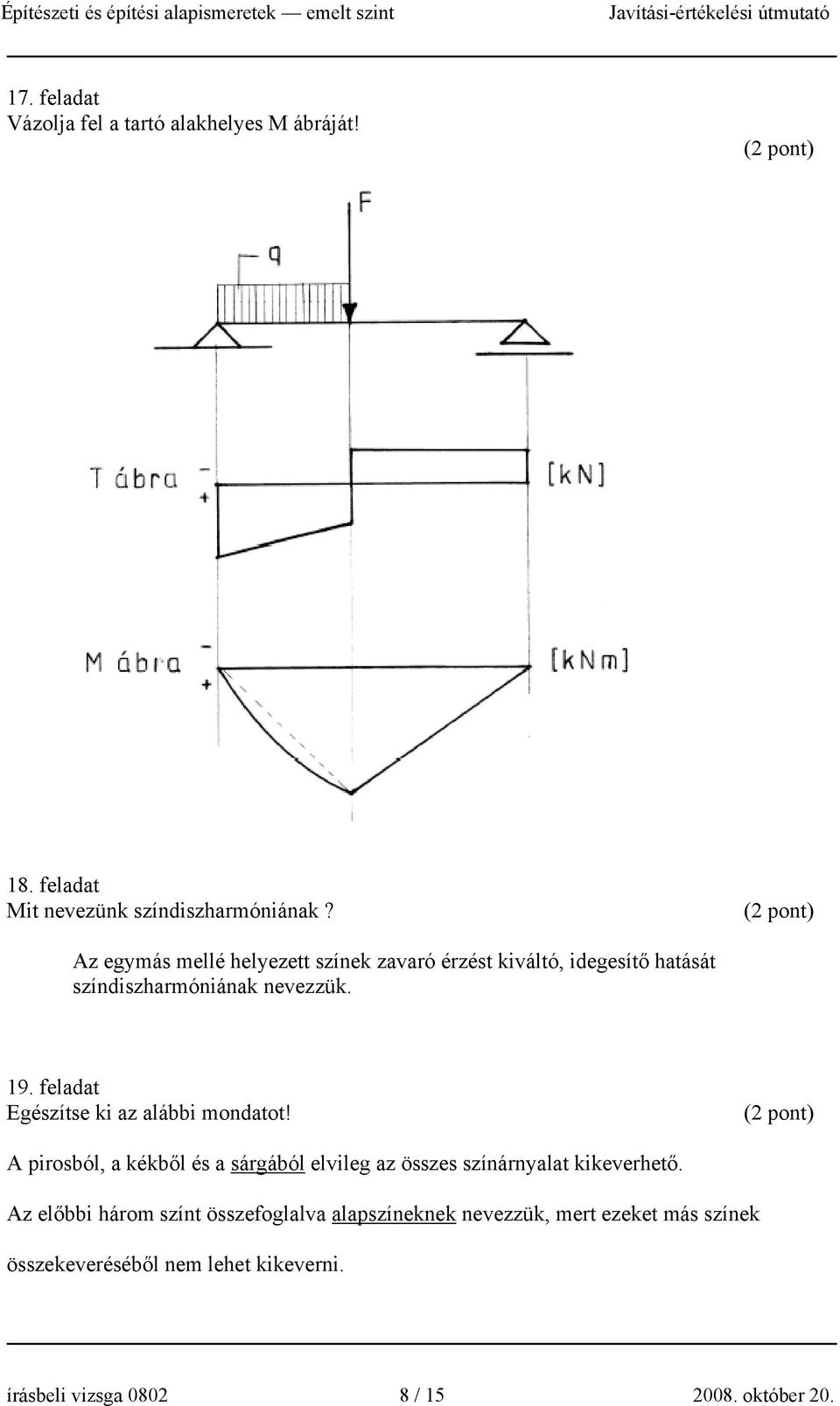 feladat Egészítse ki az alábbi mondatot! A pirosból, a kékből és a sárgából elvileg az összes színárnyalat kikeverhető.