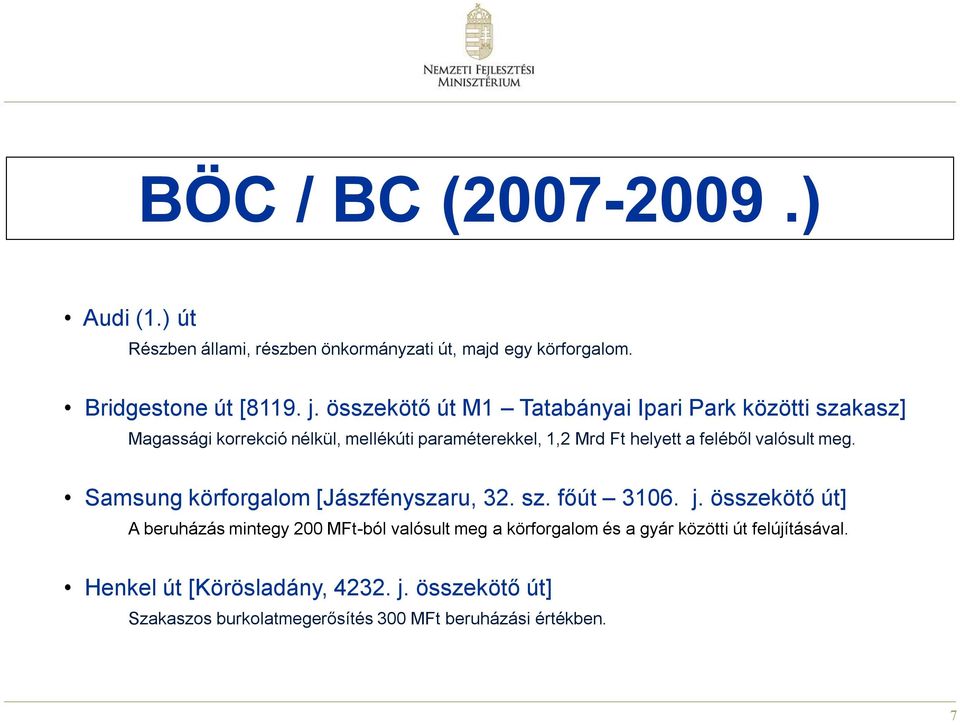 valósult meg. Samsung körforgalom [Jászfényszaru, 32. sz. főút 3106. j.