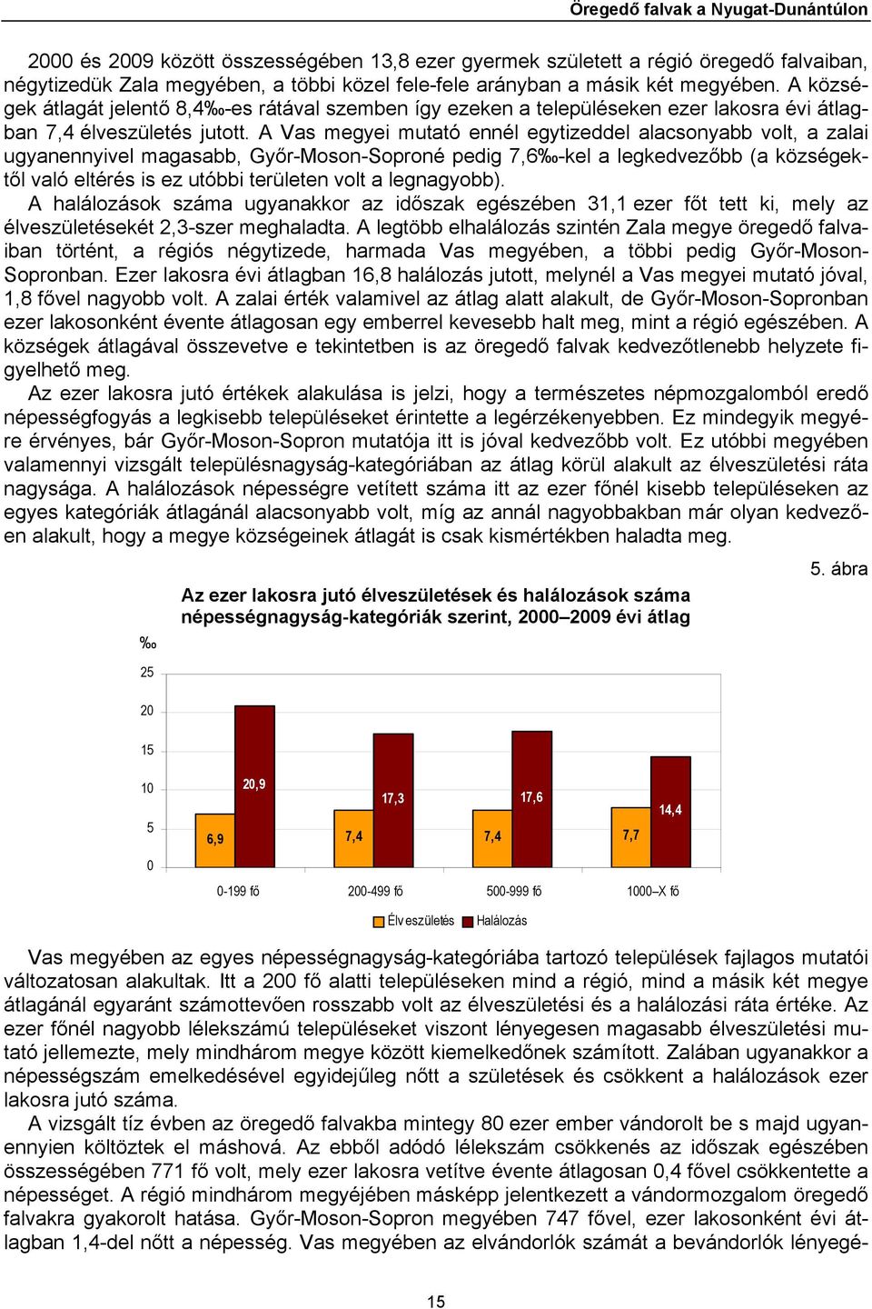 A Vas megyei mutató ennél egytizeddel alacsonyabb volt, a zalai ugyanennyivel magasabb, Győr-Moson-Soproné pedig 7,6 -kel a legkedvezőbb (a községektől való eltérés is ez utóbbi területen volt a