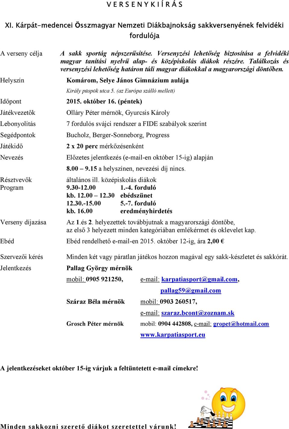 Komárom, Selye János Gimnázium aulája Király püspök utca 5.