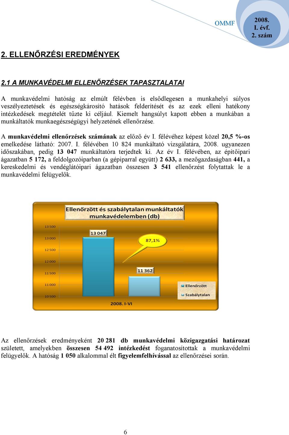 hatékony intézkedések megtételét tűzte ki céljául. Kiemelt hangsúlyt kapott ebben a munkában a munkáltatók munkaegészségügyi helyzetének ellenőrzése.