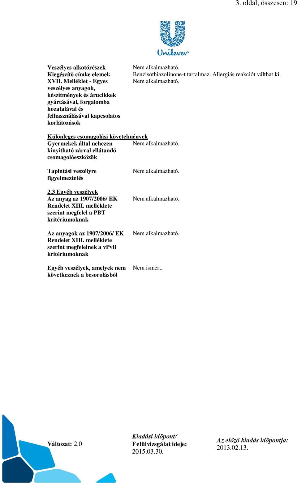 Allergiás reakciót válthat ki. Nem alkalmazható. Különleges csomagolási követelmények Gyermekek által nehezen Nem alkalmazható.