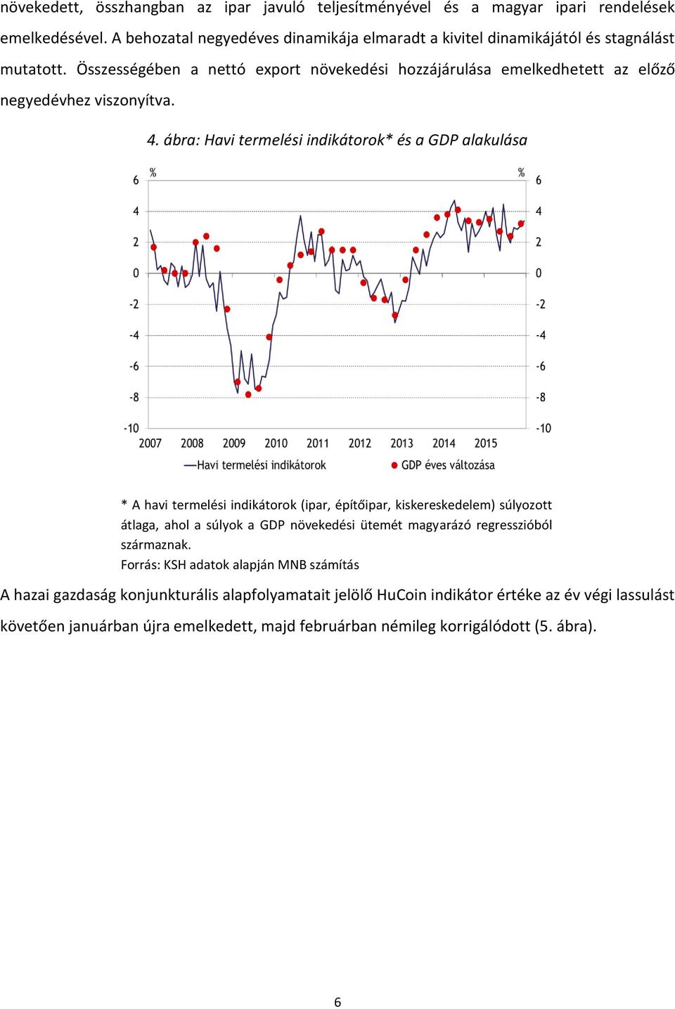 Összességében a nettó export növekedési hozzájárulása emelkedhetett az előző negyedévhez viszonyítva. 4.