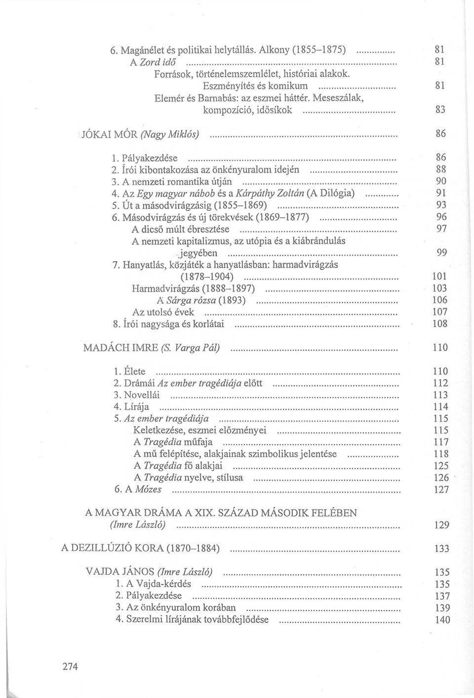 Az Egy magyar nábob és a Kárpáthy Zoltán (A Dilógia) 5. Út a másodvirágzásig (1855-1869) 6.