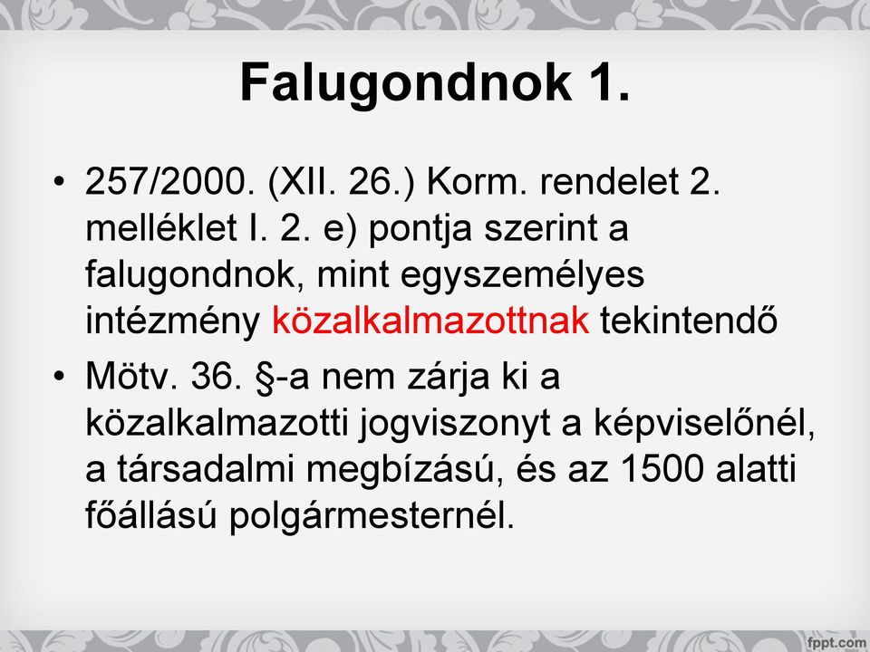 .) Korm. rendelet 2.