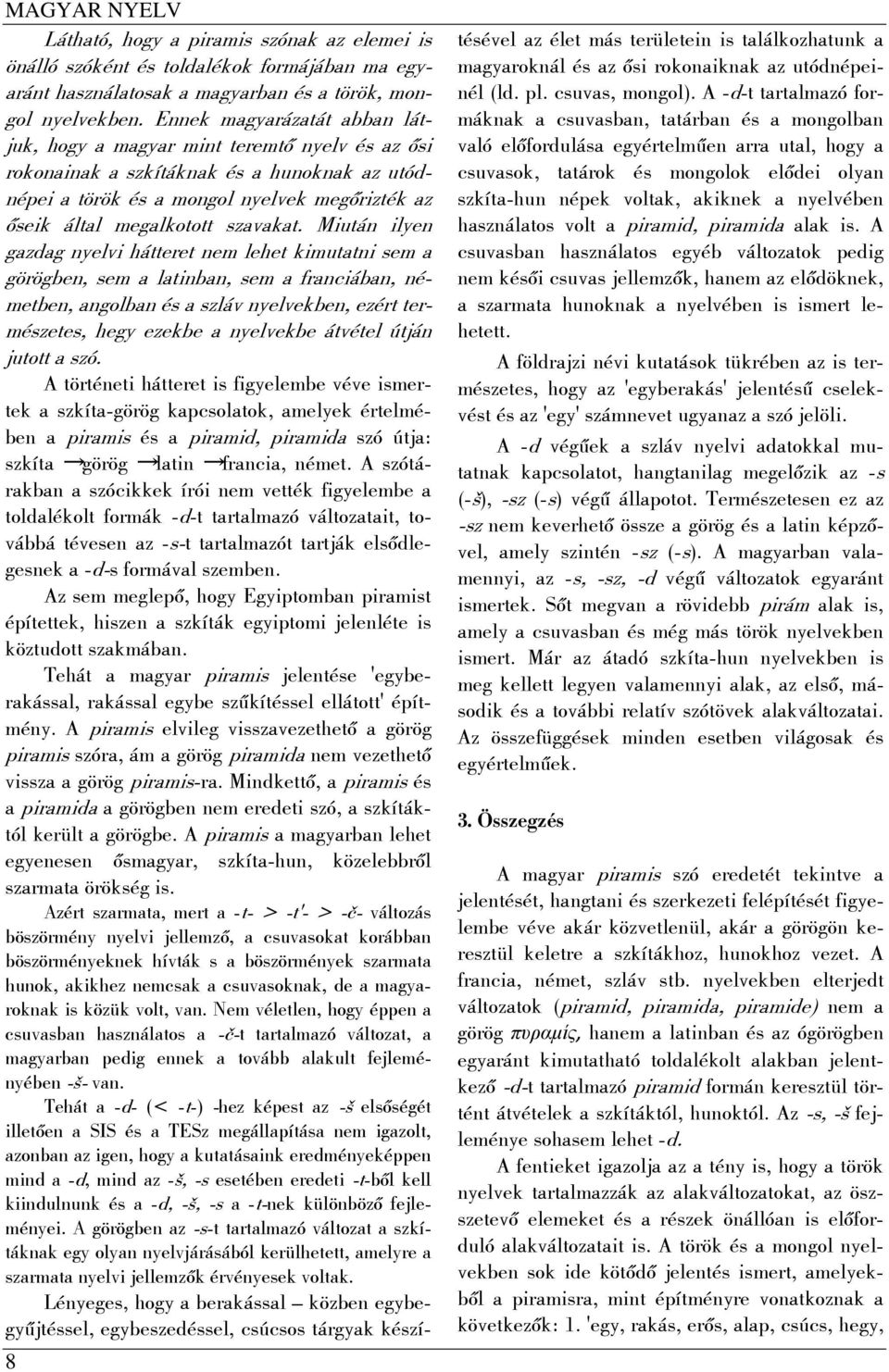szavakat.