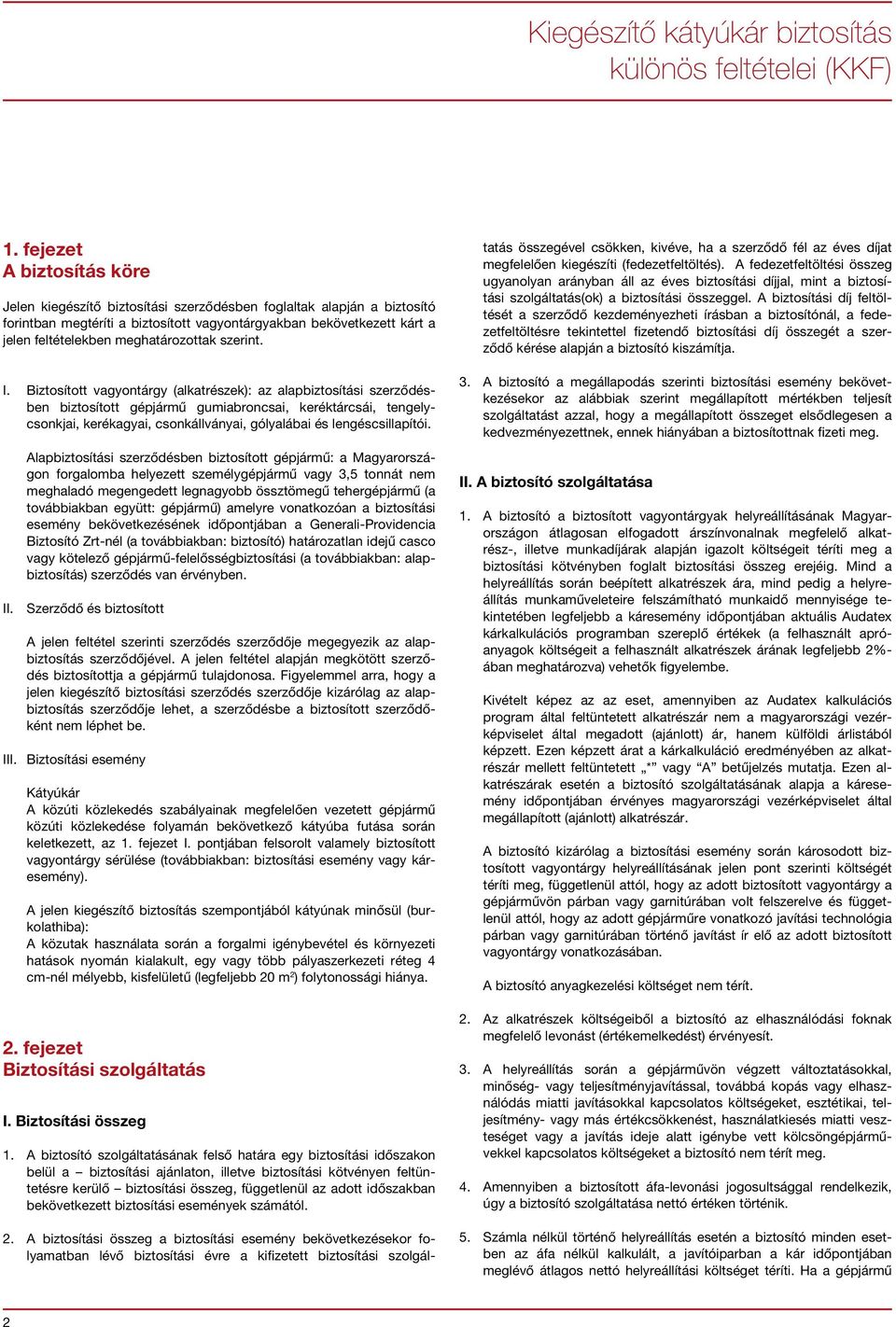 meghatározottak szerint. I.