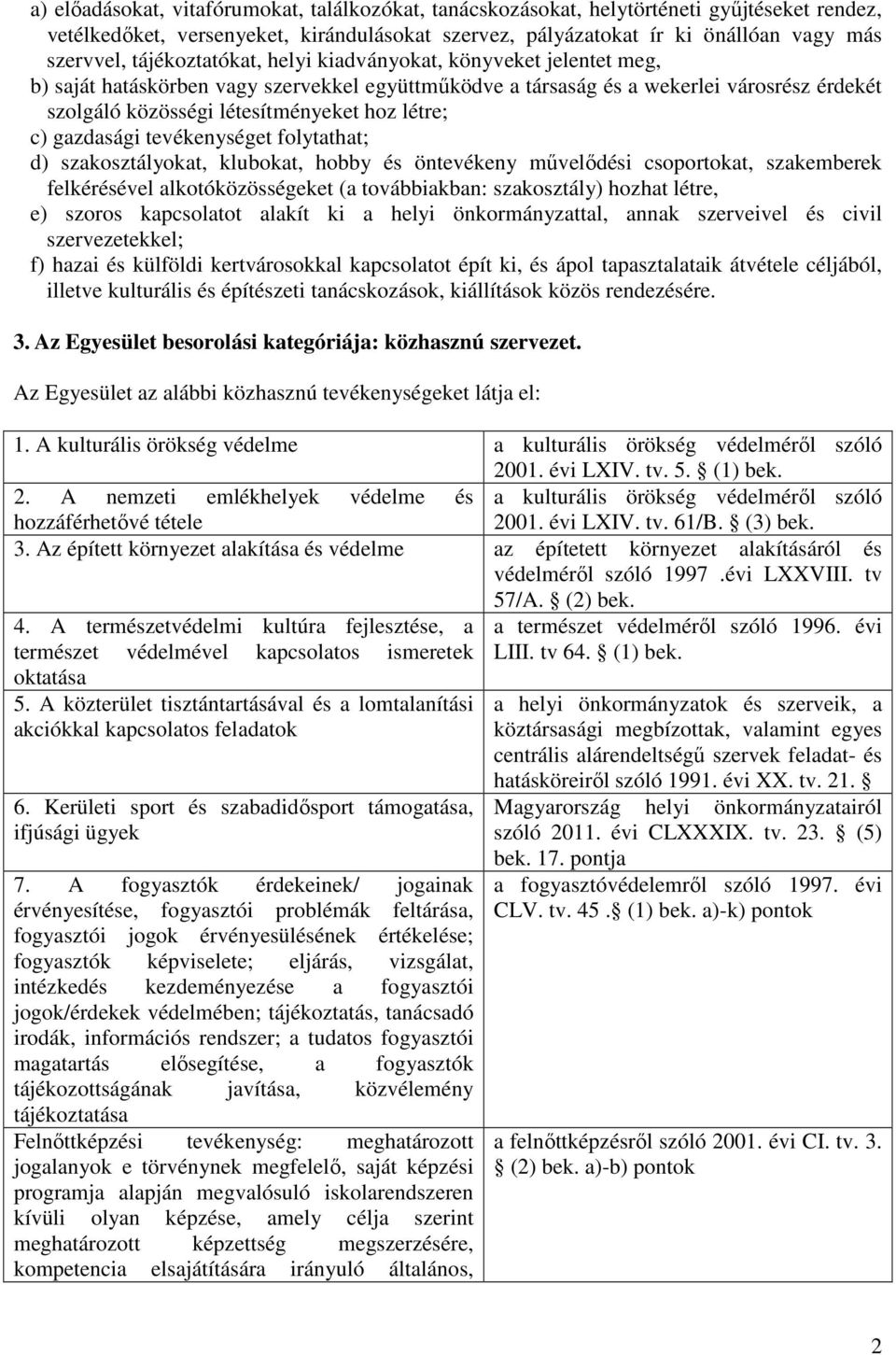 c) gazdasági tevékenységet folytathat; d) szakosztályokat, klubokat, hobby és öntevékeny művelődési csoportokat, szakemberek felkérésével alkotóközösségeket (a továbbiakban: szakosztály) hozhat