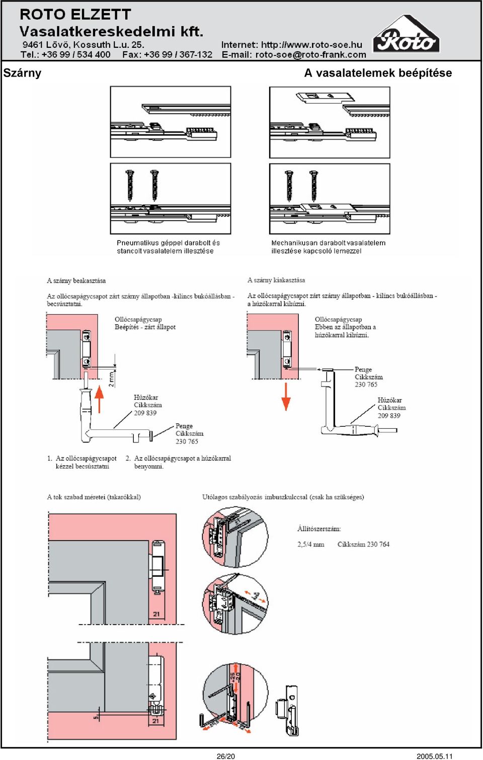 E5 12/18-9 bukónyíló ablak Vasalat áttekintés, alkalmazási diagram - PDF  Ingyenes letöltés