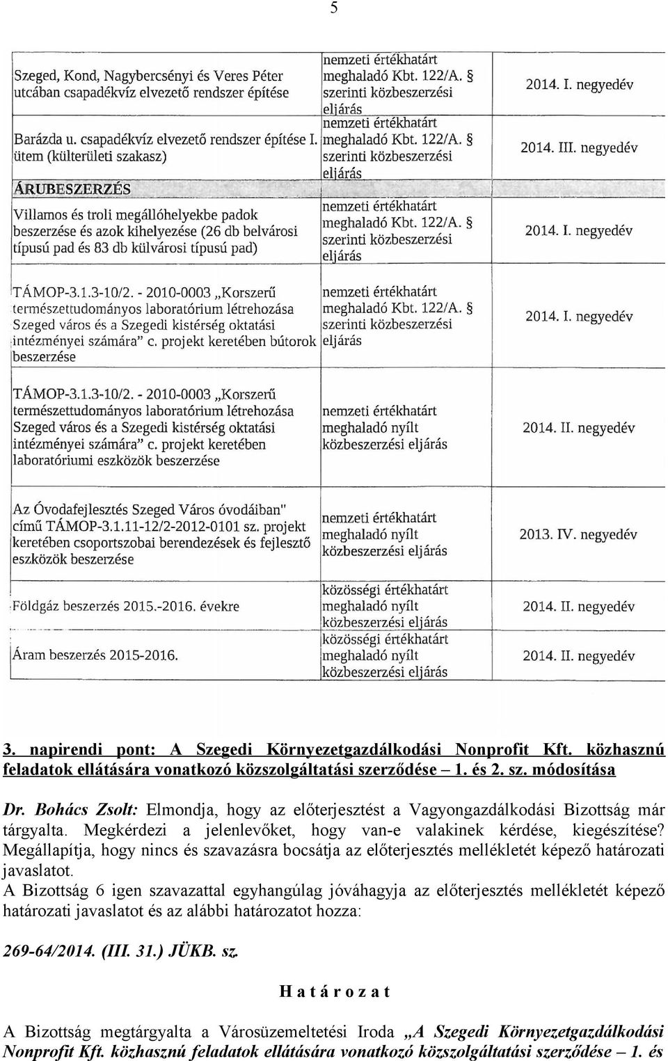 Megállapítja, hogy nincs és szavazásra bocsátja az előterjesztés mellékletét képező határozati javaslatot.