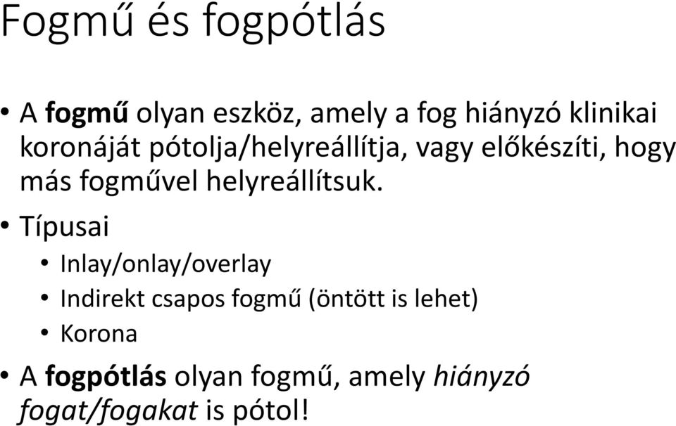 helyreállítsuk.