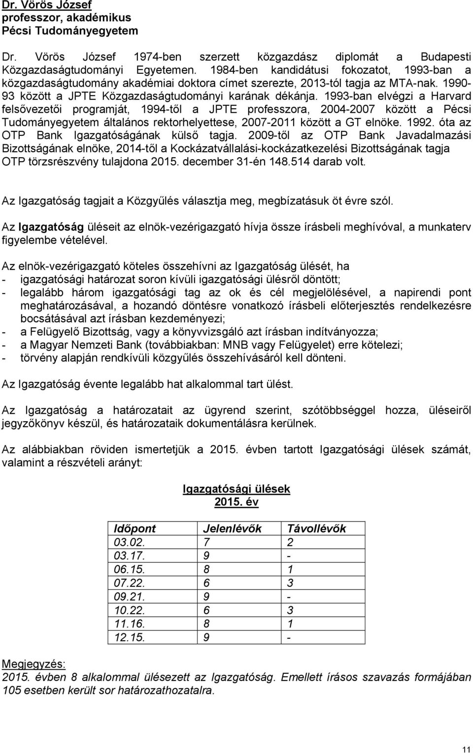 1993-ban elvégzi a Harvard felsővezetői programját, 1994-től a JPTE professzora, 2004-2007 között a Pécsi Tudományegyetem általános rektorhelyettese, 2007-2011 között a GT elnöke. 1992.