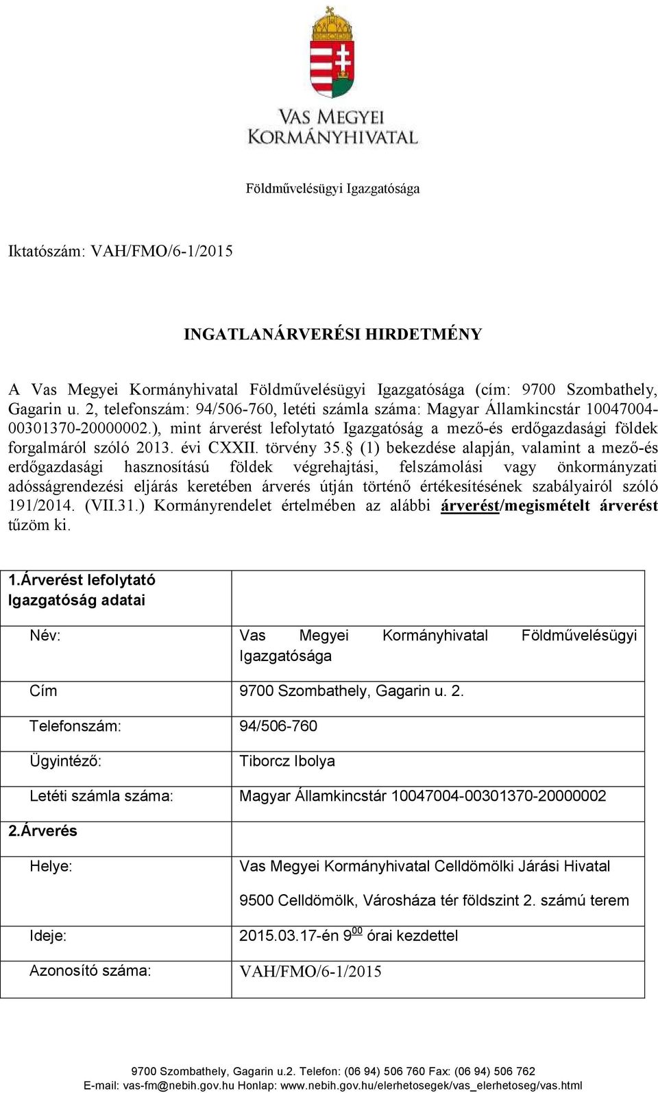 évi CXXII. törvény 35.