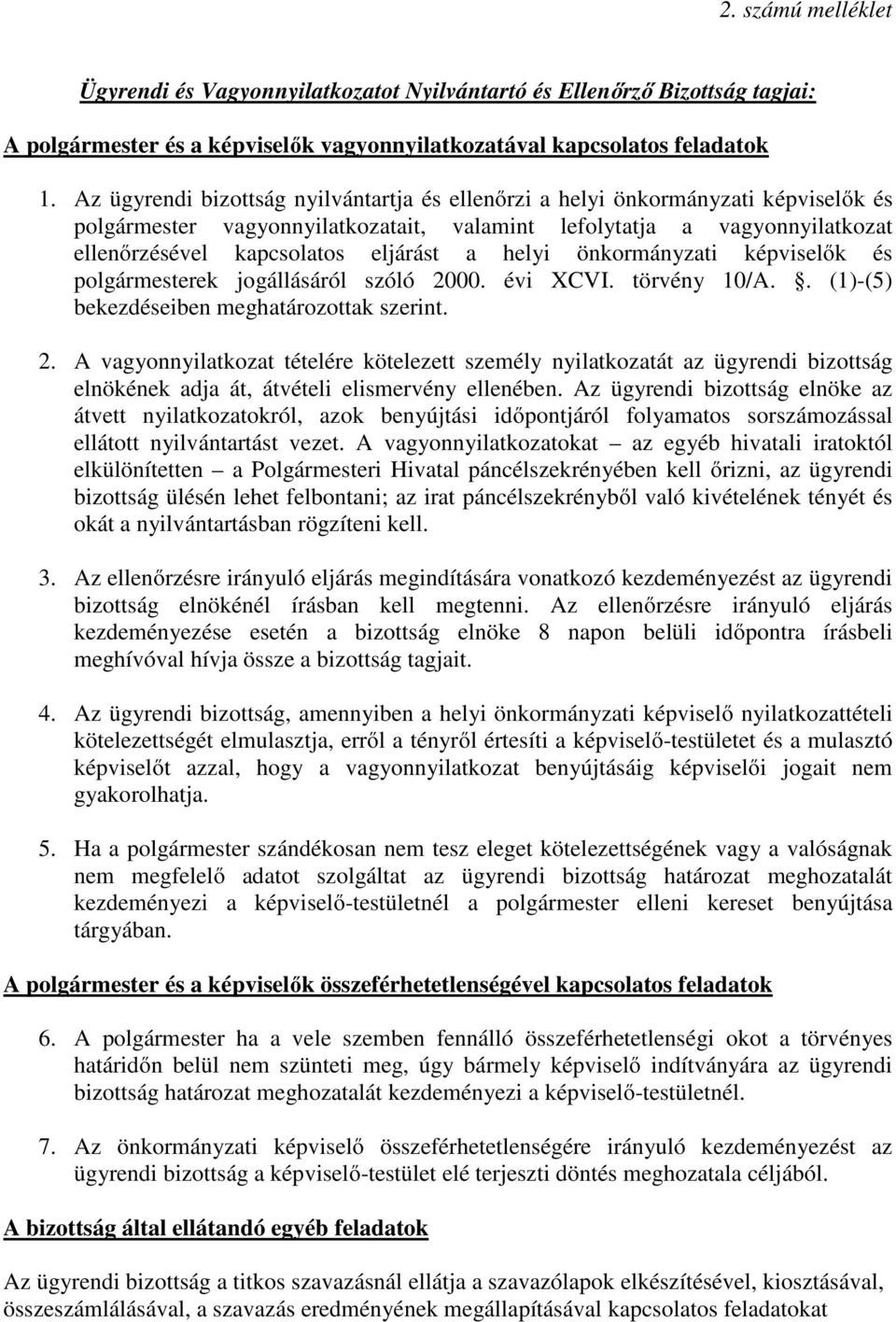 Polgármesterei és képviselői vagyonnyilatkozat - PDF Ingyenes letöltés