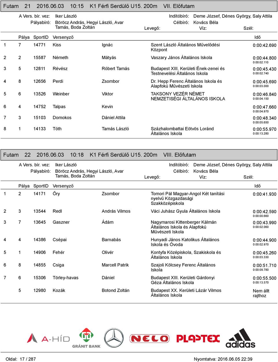 Hepp Ferenc és Alapfokú Művészeti 5 6 13526 Weinber Viktor TAKSONY VEZÉR NÉMET NEMZETISÉGI ÁLTALÁNOS ISKOLA 0:00:45.430 0:00:02.740 0:00:45.690 0:00:03.000 0:00:46.840 0:00:04.