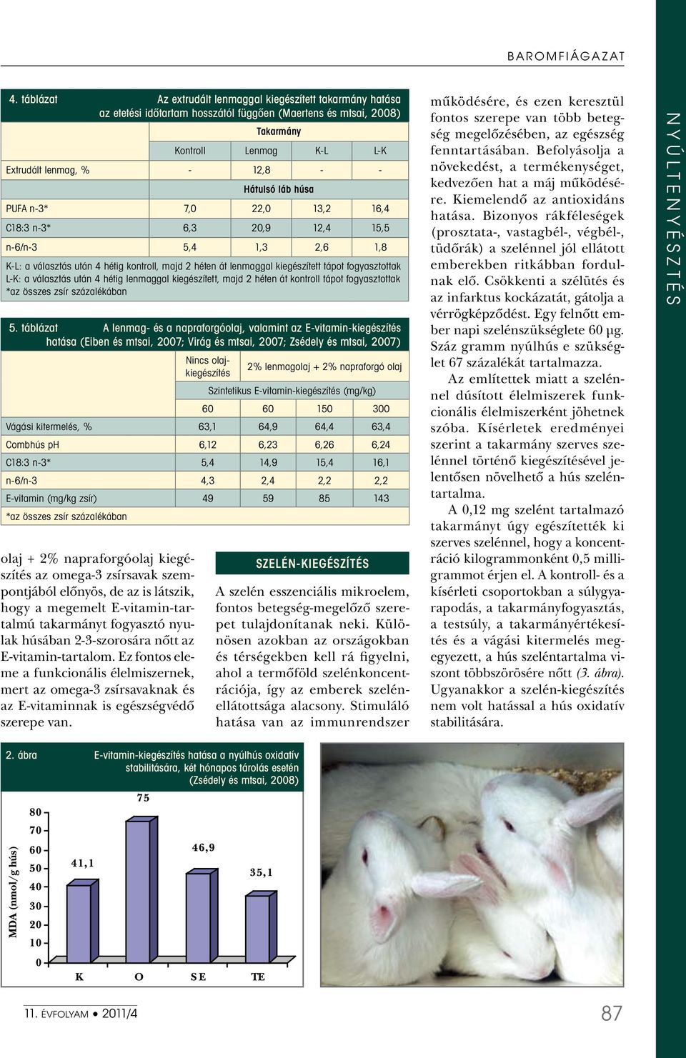 Ez fontos eleme a funkcionális élelmiszernek, mert az omega-3 zsírsavaknak és az E-vitaminnak is egészségvédô szerepe van.