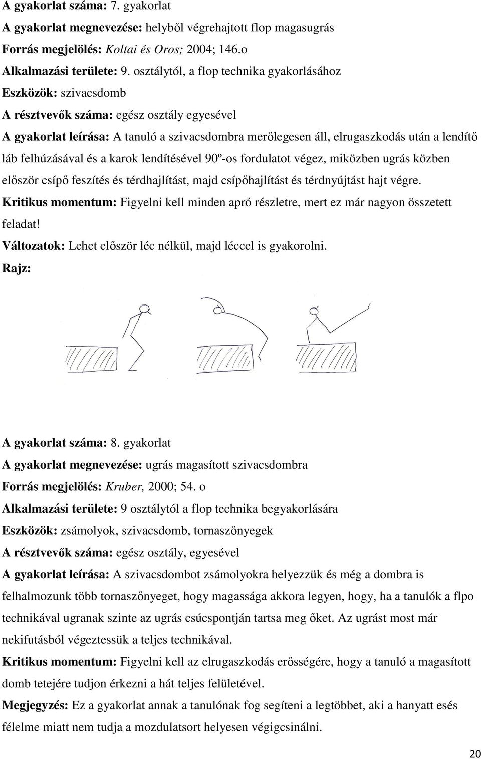 láb felhúzásával és a karok lendítésével 90º-os fordulatot végez, miközben ugrás közben először csípő feszítés és térdhajlítást, majd csípőhajlítást és térdnyújtást hajt végre.