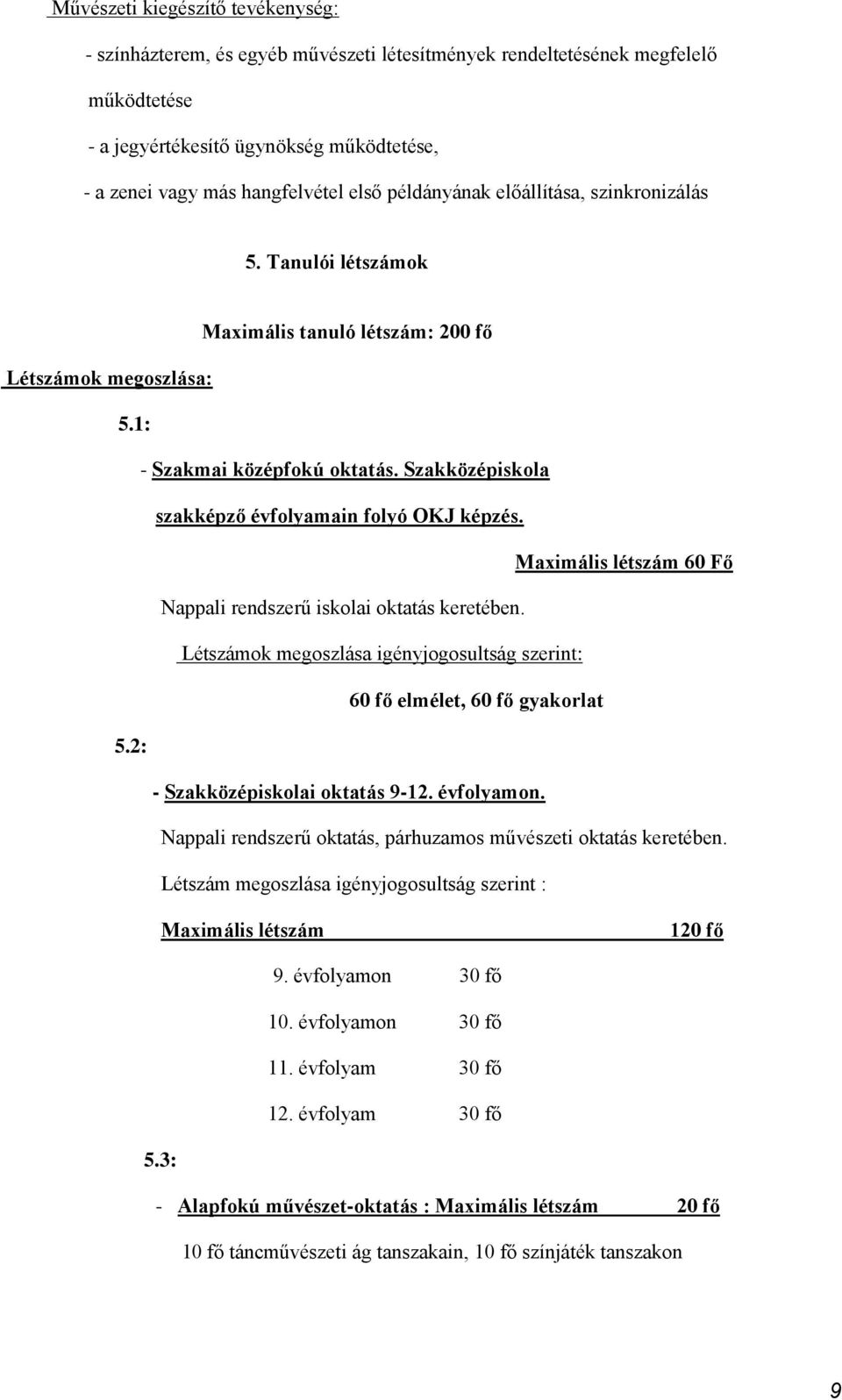 Szakközépiskola szakképző évfolyamain folyó OKJ képzés. Maximális létszám 60 Fő Nappali rendszerű iskolai oktatás keretében.