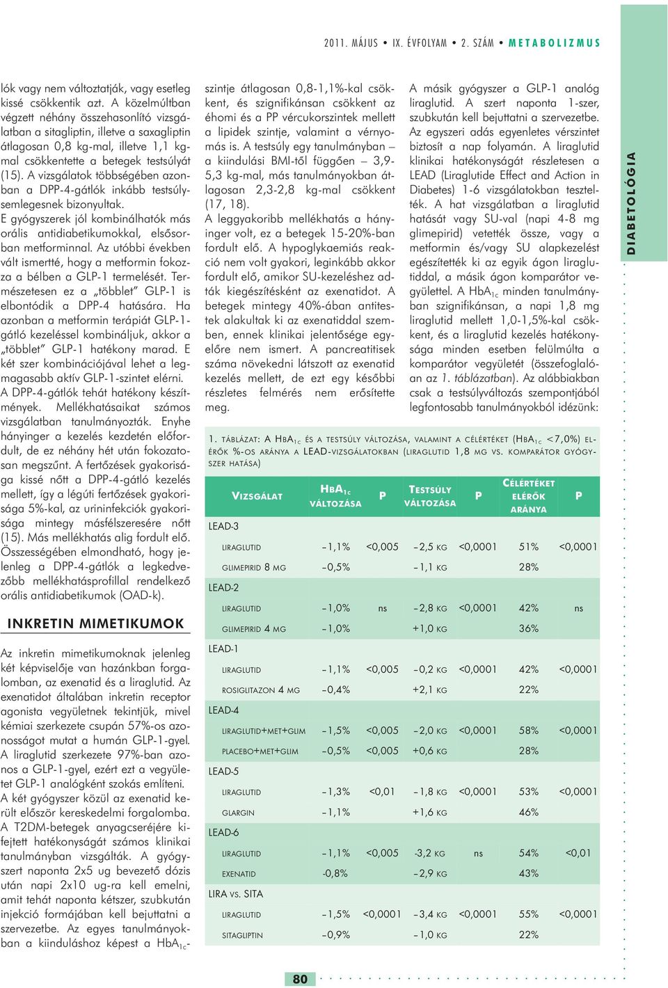 A vizsgálatok többségében azonban a DPP-4-gátlók inkább testsúlysemlegesnek bizonyultak. E gyógyszerek jól kombinálhatók más orális antidiabetikumokkal, elsősorban metforminnal.