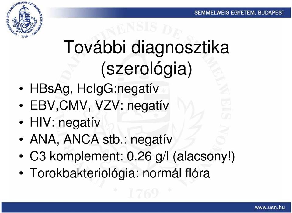 negatív ANA, ANCA stb.