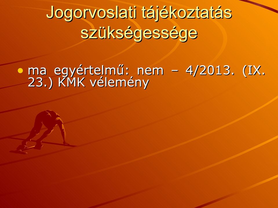 szükségessége ma