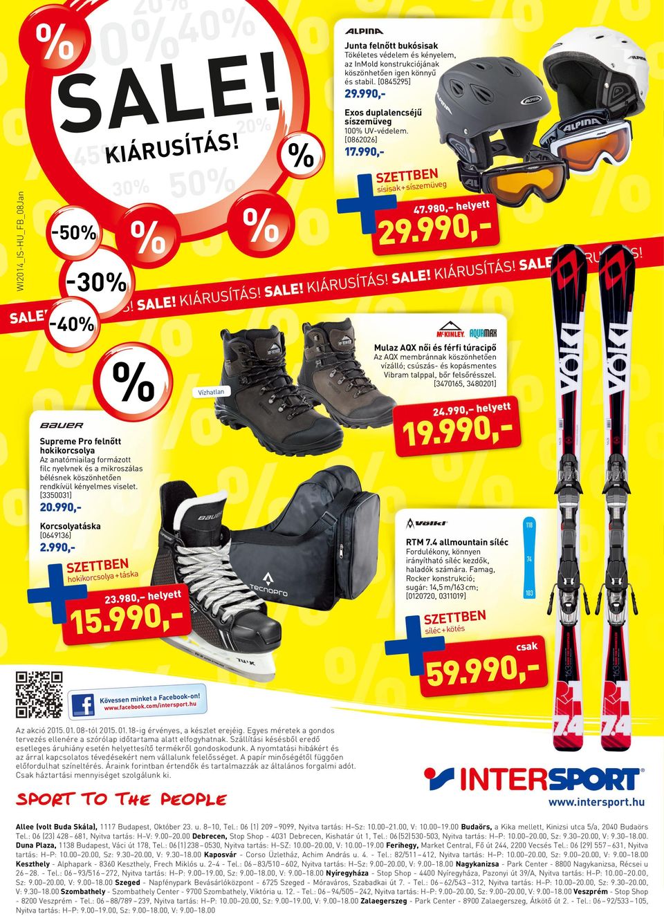 990,- -40 Vízhatlan Mulaz AQX női és férfi túracipő Az AQX membránnak köszönhetően vízálló; csúszás- és kopásmentes Vibram talppal, bőr felsőrésszel.