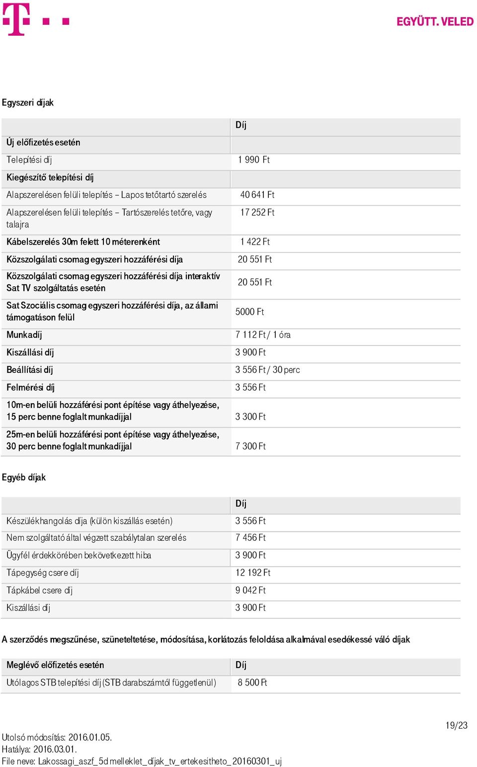 csomag egyszeri hozzáférési díja, az állami támogatáson felül Munkadíj Kiszállási díj Beállítási díj Felmérési díj 1 990 Ft 40 641 Ft 17 252 Ft 1 422 Ft 20 551 Ft 20 551 Ft 5000 Ft 7 112 Ft / 1 óra 3