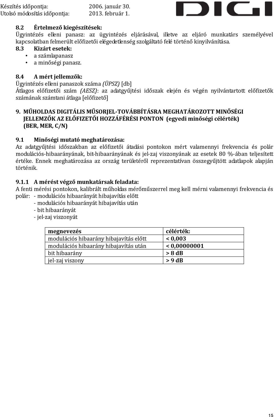 3 Kizárt esetek: a számlapanasz a minőségi panasz. 8.